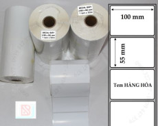 Decal thường 100x55mm cuộn 50m