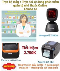 Combo 42. Trọn bộ máy + Trọn đời sử dụng phần mềm quản lý nhà thuốc Online WebNhaThuoc – Kết nối sở ý tế, được phép và hợp pháp lưu hành theo quy định của Sở y tế tất cả các tỉnh trong cả nước. Miễn phí đăng ký dùng thử