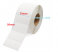 Decal nhiệt giấy in tem nhãn 75x50mm, cuộn 30m. 1 tem/hàng