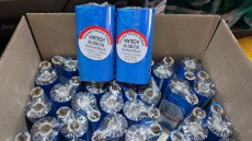 Mực in mã vạch / Ruy băng mực, Ribbon in mã vạch Vintech WAX RESIN VT168 kích thước 110mmx100m 2 lõi