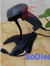 Máy quét mã vạch có dây VINTECH VT6220U kết nối dây USB- Súng scan mã Barcode 1D+2D dành cho chủ shop, shiper và quản lý kho hàng