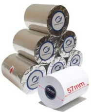 Giấy in nhiệt k57 phi45 lõi 15-19 bọc bạc