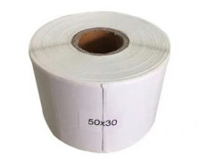 Decal in nhiệt tem nhãn , mã vạch 50x30mm, cuộn 30m ,1 tem/hàng hàng nhập khẩu