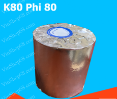 Giấy in nhiệt Ảntech k80 phi 80 bọc bạc